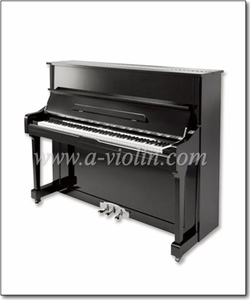Черное акустическое пианино с 88 клавишами и бесшумным звуком (AUP-121T)