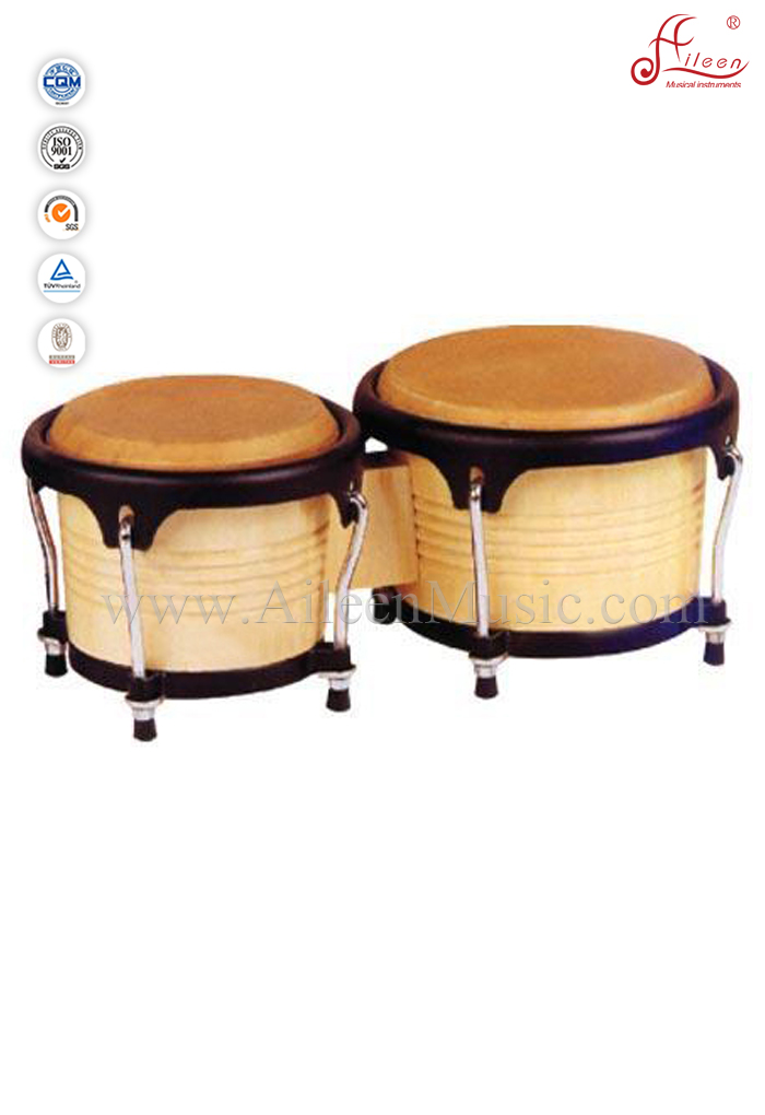 Ударный деревянный хромированный барабан бонго (BOBCS006)