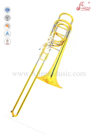 Bb / F / G / D / Eb Золотой лаковый бас-тромбон с мягкой сумкой (TB9203G)