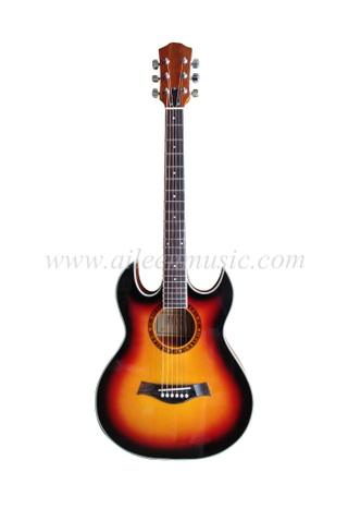 40-дюймовая акустическая гитара Sunburst с двойным вырезом (AF4a8DCE)