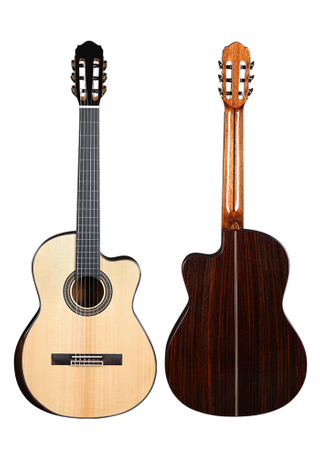 Гитара Winzz в разрезе 39 дюймов, нейлоновые струны с верхом из массива ели (WCG180AC)