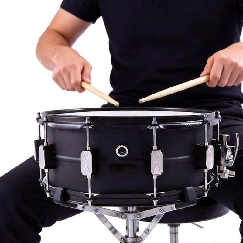 SN-LBB1 Алюминиевый корпус барабана 14 x 5,5 дюйма, черный круг, профессиональный малый барабан