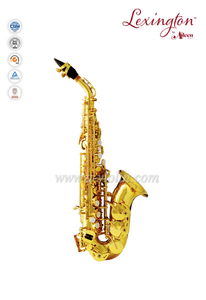 Bb Key Желтая латунь Золотой лак Jinbao сопрано-саксофон (SSP-GU310G)