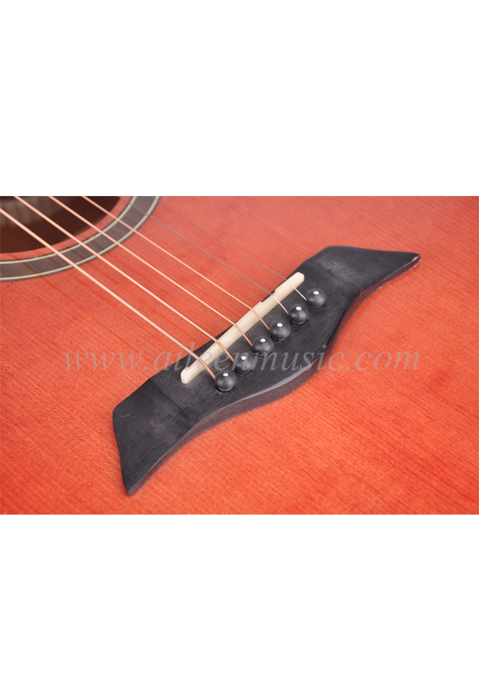 Новая высококачественная акустическая гитара с цельным верхом из глянцевого материала (AFM17C-D)