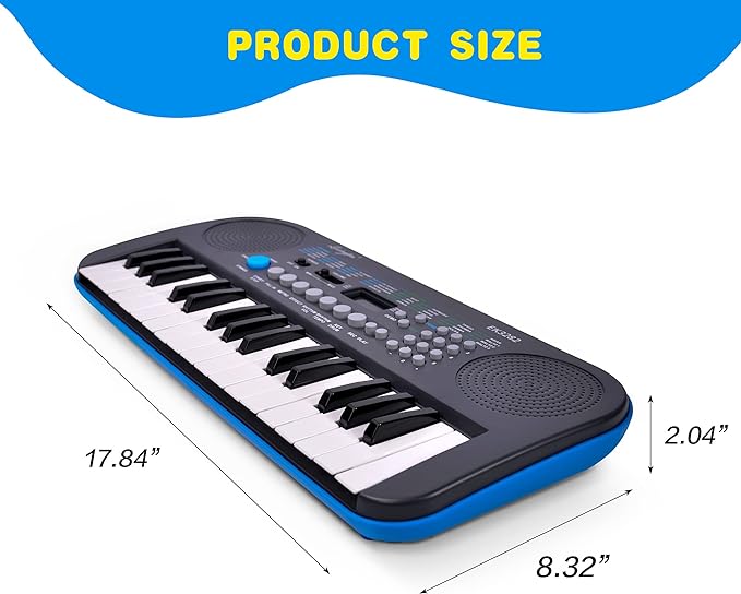 Детская 32 мини-размера, обучающая электронная музыкальная клавиатура (EK3282)