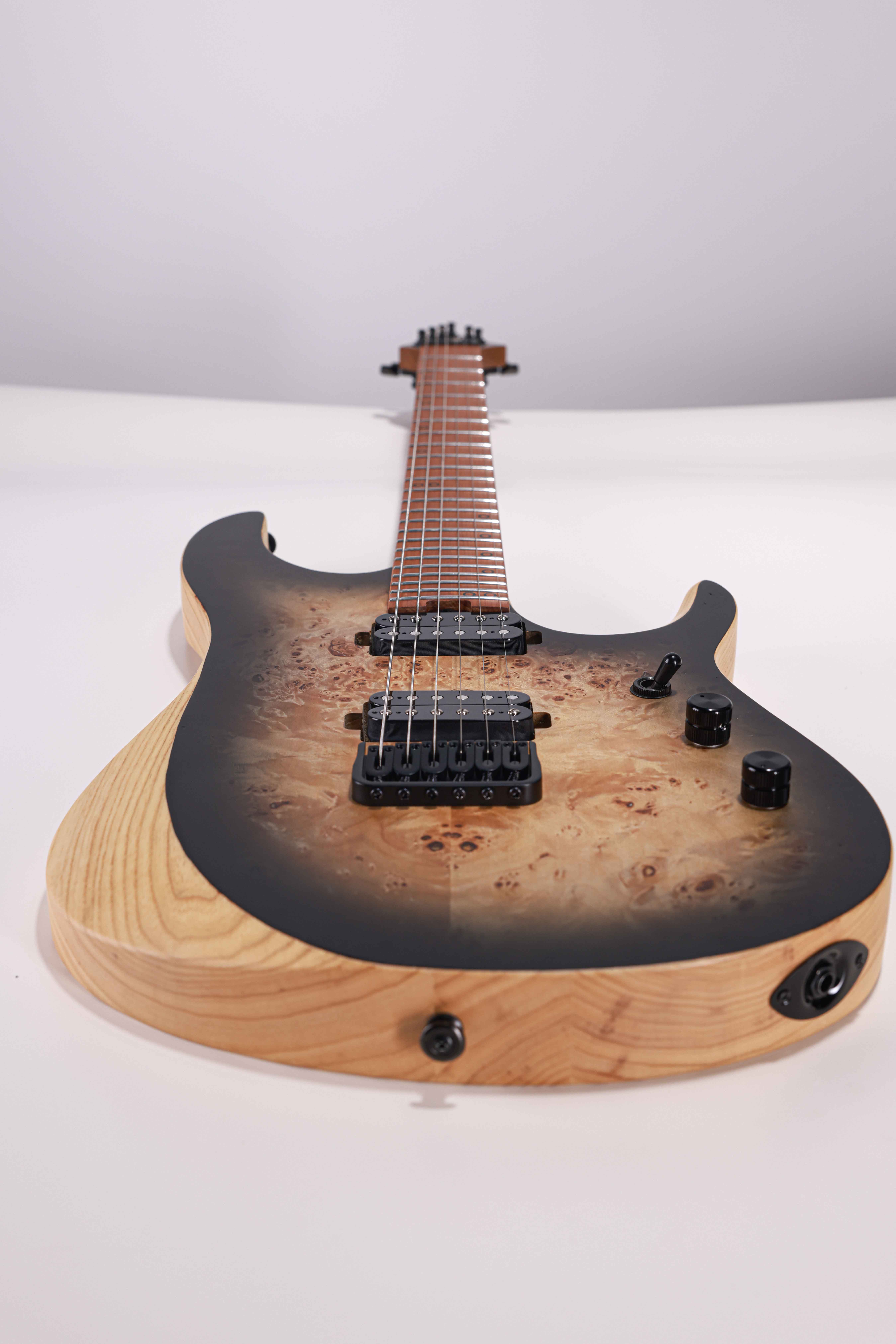 WOS150-24-AP 6-струнная электрогитара Winzz New Design Swamp Ash + Poplar Burl Top