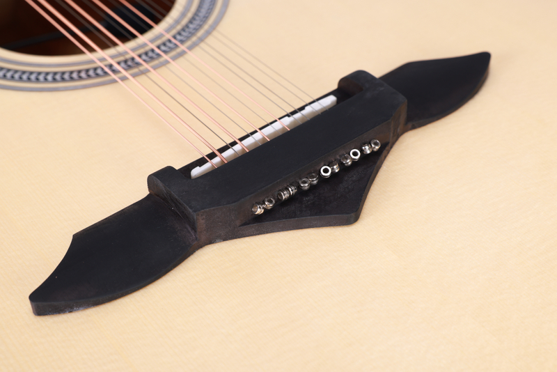 AF16DCE-12 Winzz Double Sharp Cutaway 12-струнная акустическая гитара Bajo Sexto