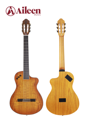 WCG166CE 39-дюймовая акустическая электрогитара с тонким корпусом из нейлоновых струн и ясеневой фанеры