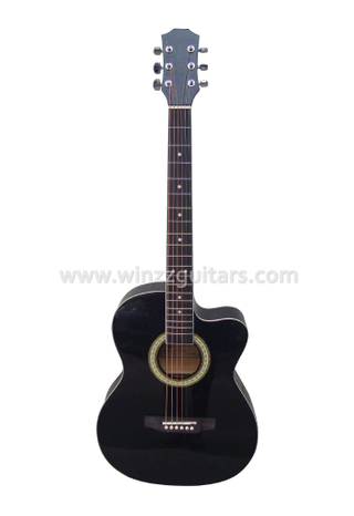 Акустическая гитара 38 "Cutaway Linden фанера красочная (AF227CA-38)