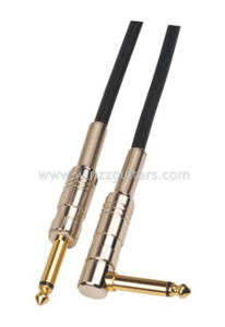Спиральный 6мм ПВХ черный гитарный инструментальный кабель (AL-G008)
