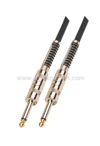 Низкая цена, черный спиральный гитарный кабель из ПВХ, 6 мм (AL-G012)