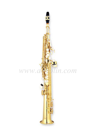 Саксофон-сопрано среднего уровня с желтым духовым оркестром (SSP-M4000G)