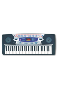 54-клавишный цифровой электронный клавишный инструмент со светодиодной подсветкой (EK54208)