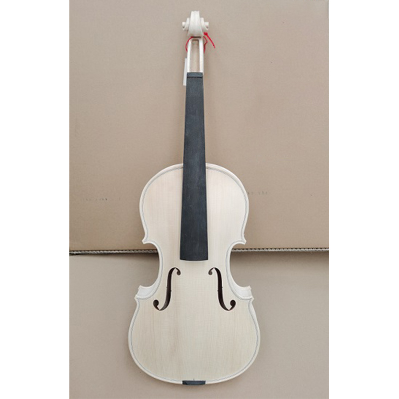 Белая скрипка, незаконченная скрипка 4/4 для скрипичного мастера (V150W)
