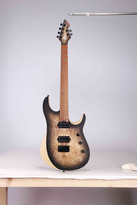 WOS150-24-AP 6-струнная электрогитара Winzz New Design Swamp Ash + Poplar Burl Top