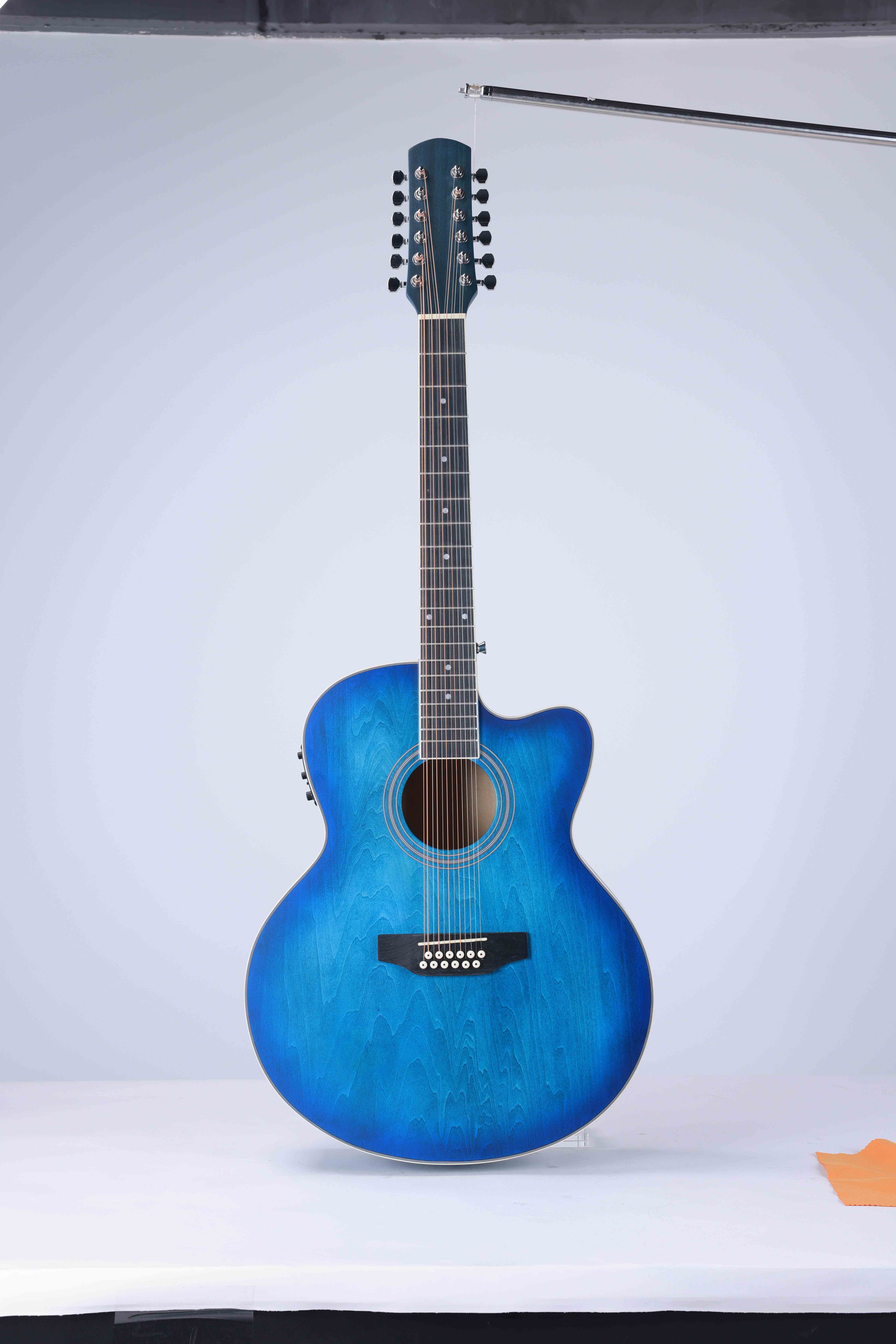 AF-H01CE-12 12-струнная акустическая гитара с отделкой вручную