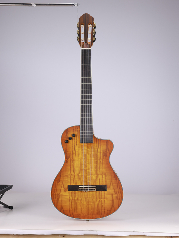 WCG166CE 39-дюймовая акустическая электрогитара с тонким корпусом из нейлоновых струн и ясеневой фанеры
