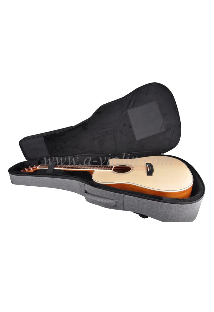 [Aileen] 41-дюймовая сумка для акустической гитары мягкого серого цвета (BGW720B)