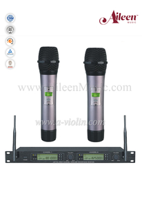 Двойной приемник Оптовая цена FM UHF MIC Беспроводной микрофон (AL-2200UM)