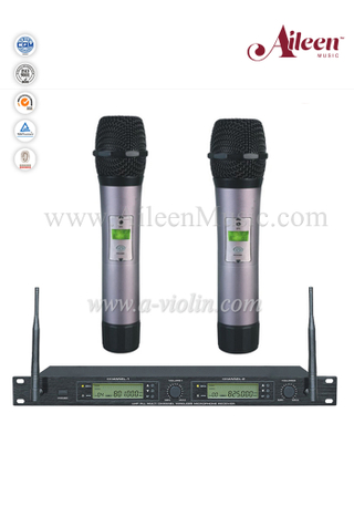 Двойной приемник Оптовая цена FM UHF MIC Беспроводной микрофон (AL-2200UM)