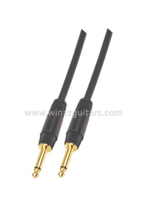 ПВХ черный гитарный кабель 64x0.12 спиральный экран гитарный кабель (AL-G029)