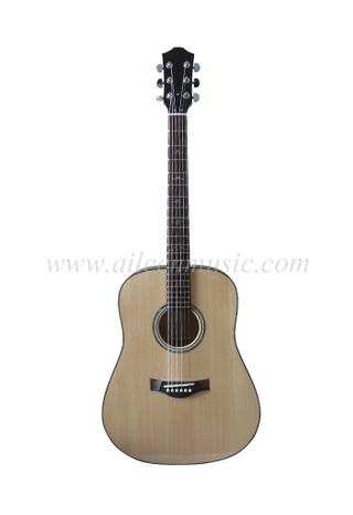 Винтажная акустическая гитара с верхом из массива ели, 41 дюйм (AFM40)