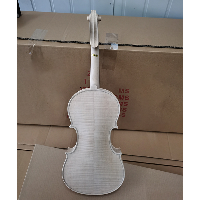 Белая скрипка, незаконченная скрипка 4/4 для скрипичного мастера (V150W)