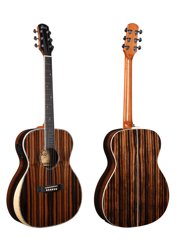 WAG902E-OM Музыкальный инструмент Winzz Exotic Material Om Shape 40 'Акустическая гитара