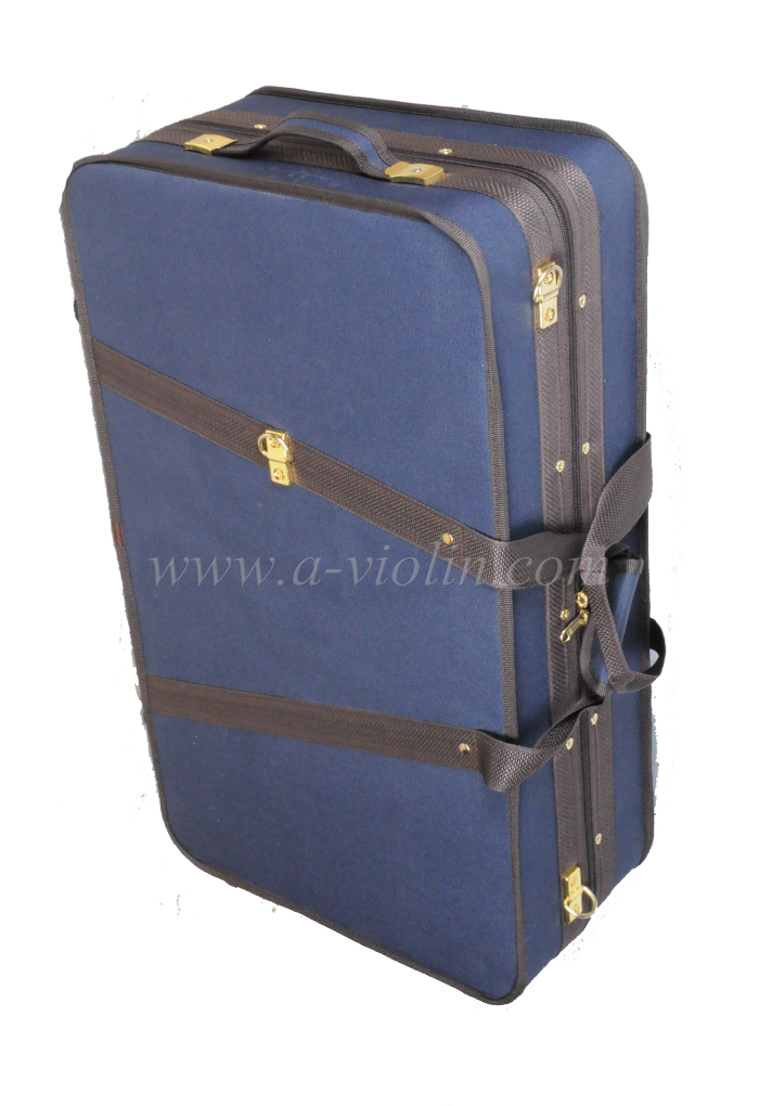 Новый оксфордский четырехместный чемодан для скрипки темно-синего цвета (CSV407)
