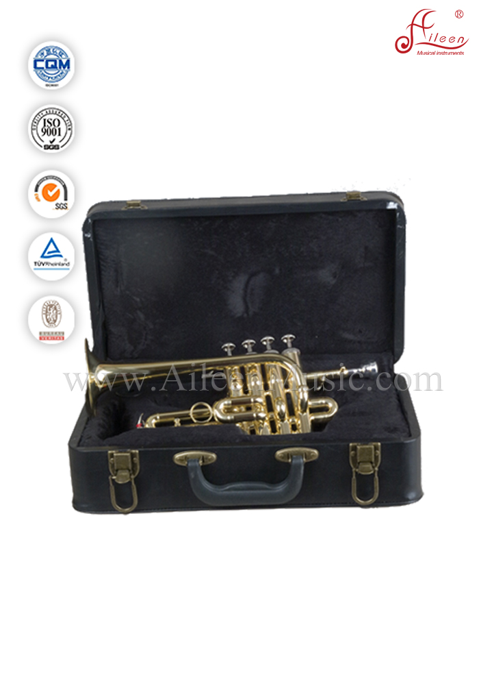 Лакированная труба Goden с клавишами Bb Piccolo Trumpet/Pocket/Mini Trumpet (PCT811G)