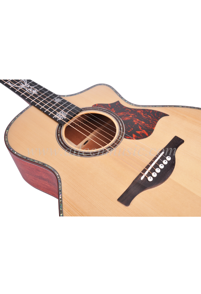 Высококачественная 40-дюймовая/41-дюймовая акустическая гитара AAA из твердой ситкинской ели (AFH17SC)