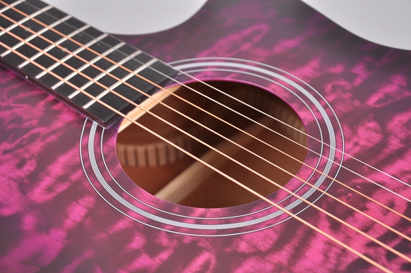 41-дюймовая акустическая гитара с цветным вырезом и сплошным литником (AFM17DTC-GA)