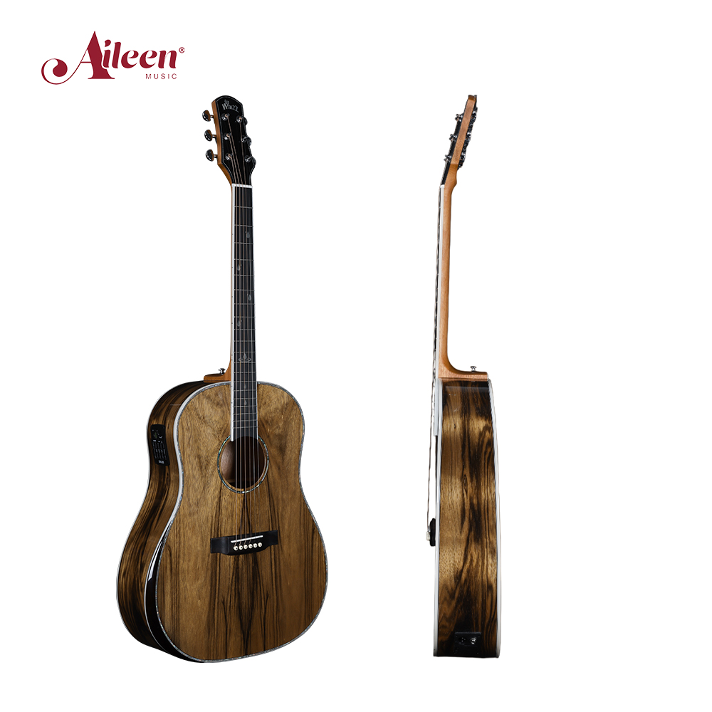 Наклонное плечо D-образной формы из экзотического материала Акустическая гитара 41 дюйм (WAG901E-SD)