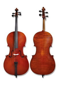 Профессиональная виолончель ручной работы размера 1/4 из огненного клена (CH550Z)