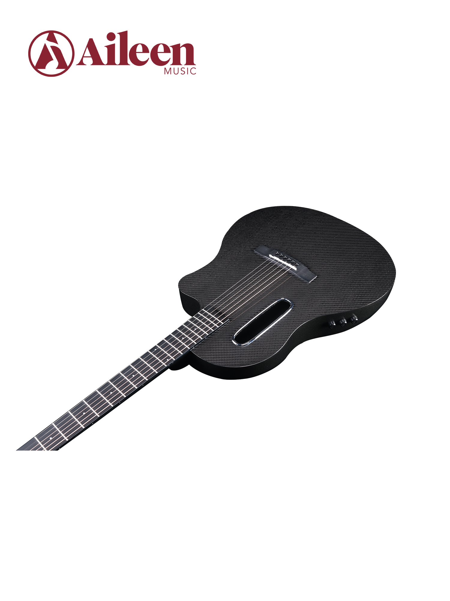 AFO350CE Хорошее качество 41-дюймовая акустическая гитара с карбоновым верхом и круглой спинкой