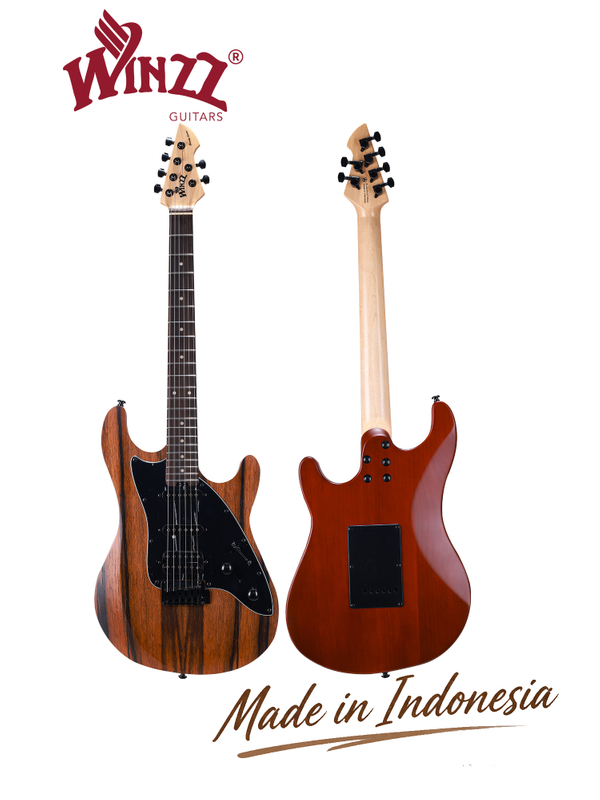 WGS EX80-AA Winzz Exotic Collection Электрогитара Agatis Body Amara Venee Top, сделано в Индонезии