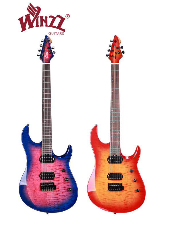 WOS150-24-MF WINZZ NEW Design Orbit Pro Series C+D Neck Profile 6-струнная электрогитара