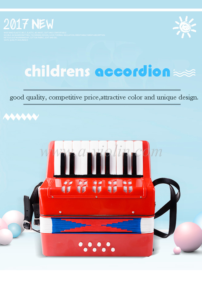 17 клавиш 8 басов детский гармошка на продажу (K1708)