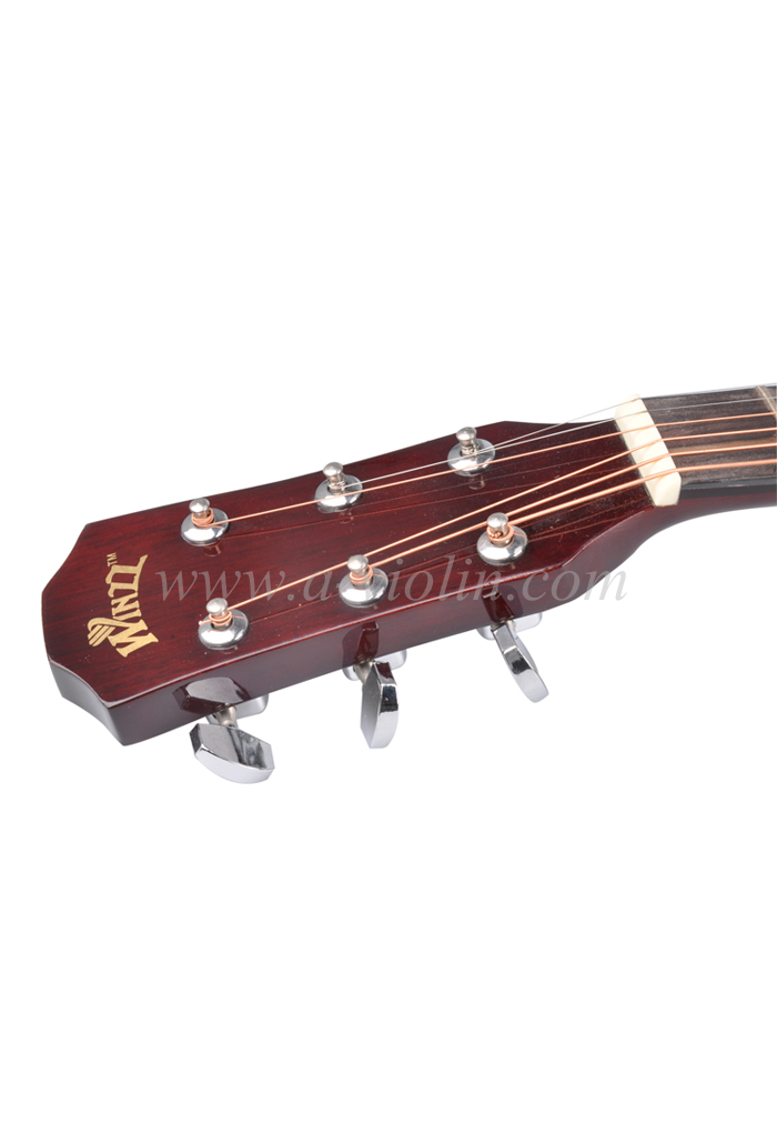 41-дюймовая акустическая гитара из кленового листа фанеры дредноут из фанеры липучки (AF229H)