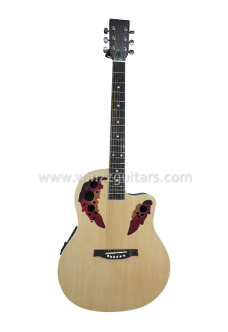 41-дюймовая пластиковая гитара Western Ovation с вырезом и эквалайзером (AFO229CE)